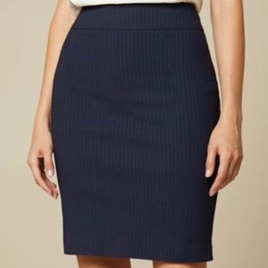 Ann Taylor pin-striped pencil skirt